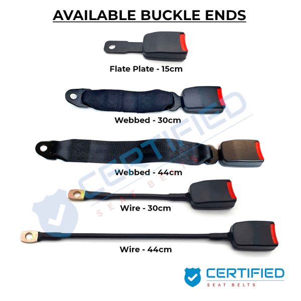 seat belt buckle ends