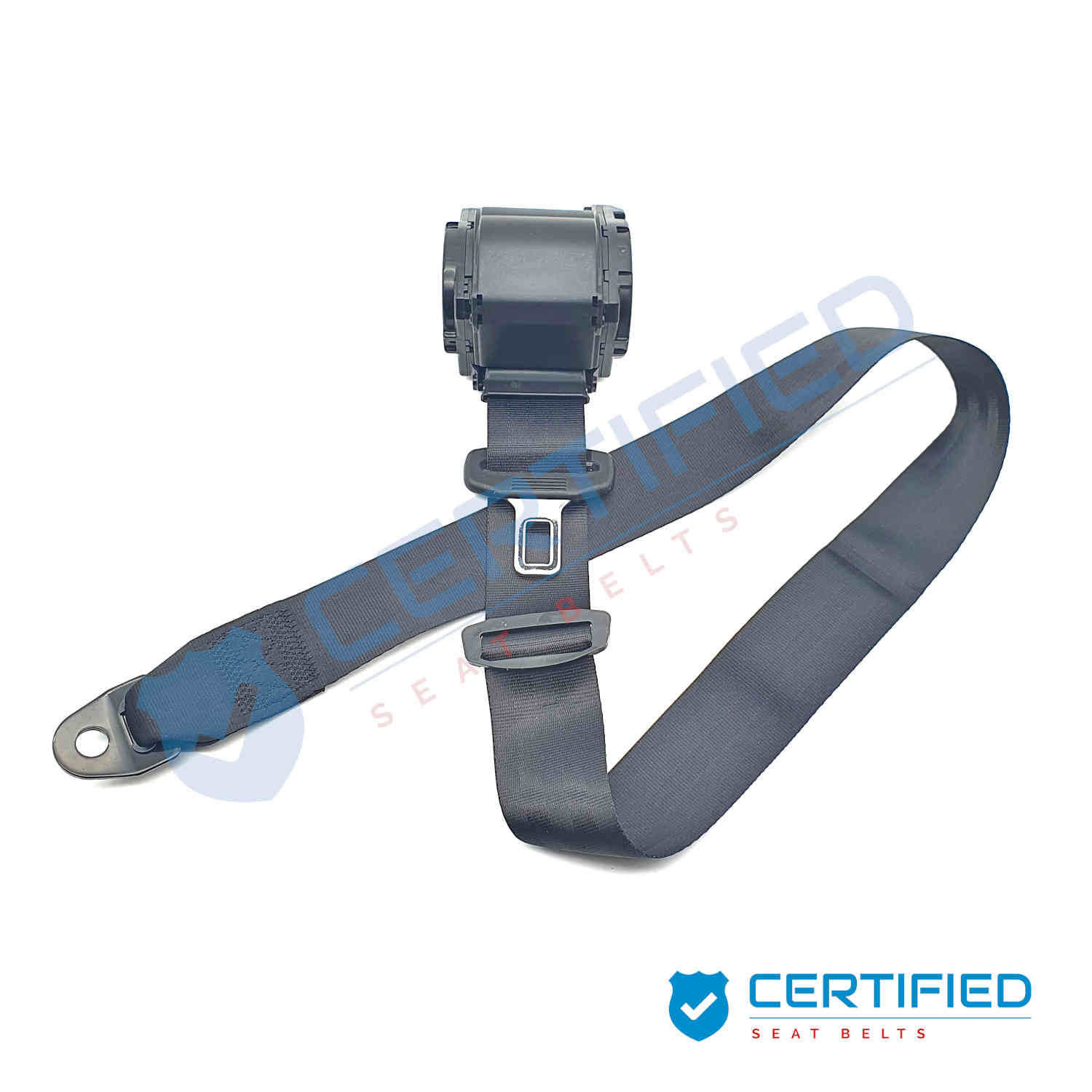 thumbnail interactive-video image 1 of Securon GB 3-Point Inertia Seat Belt Kit – Black, For VW Transporter (Approved) – RP5010W44947G 1 of 6