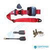 red 3 point seat belt universal fitting